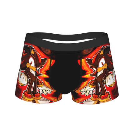 Shadowed Hedgehog Anime Cartoon Man Underwear  Boxer Briefs Shorts Panties Fashion Soft Underpants for Homme M-XXL