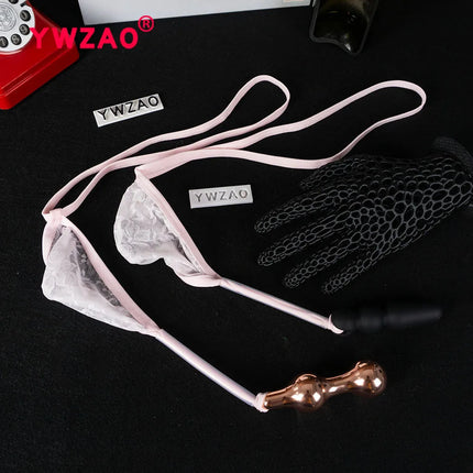 YWZAO Anus Gay Plug Men's Dildo Ass Underwear Briefs Toys Lingerie Thongs Butt Panties Sexy Adult Anal Fisting N21 Combination