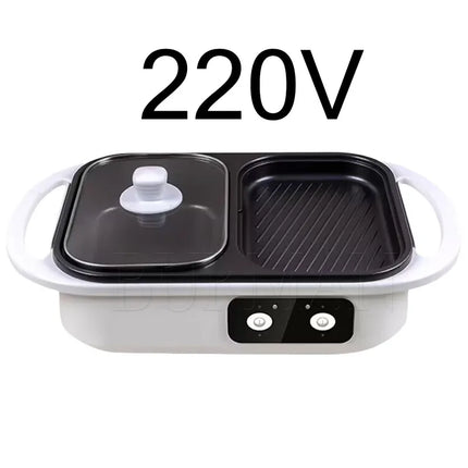Household Grill Hot Pot Machine Electric Cooking Pot Barbecue Machine Electrique Pour