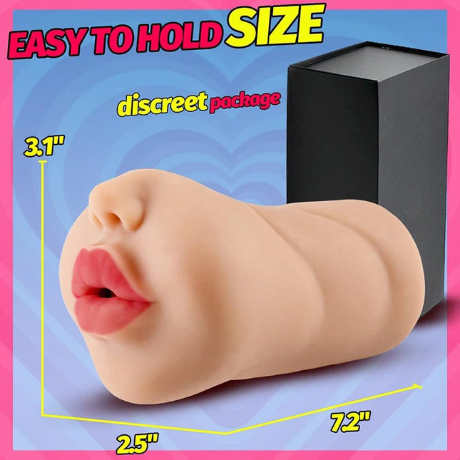 Realistic Woman Vagina Ass Anal Male Masturbator Deep Throat Pocket Pussy Sucking Cup Mouth Oral Sex Adult Toys for Men Sexshop