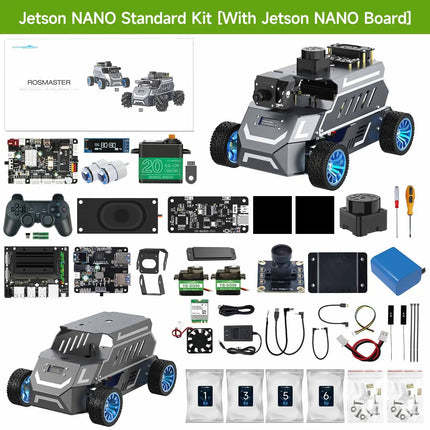Yahboom ROSMASTER A1 AI Large Model ROS2 Robot Smart Car Kit Ackerman Structure Support RVIZ Simulation SLAM Mapping Navigation
