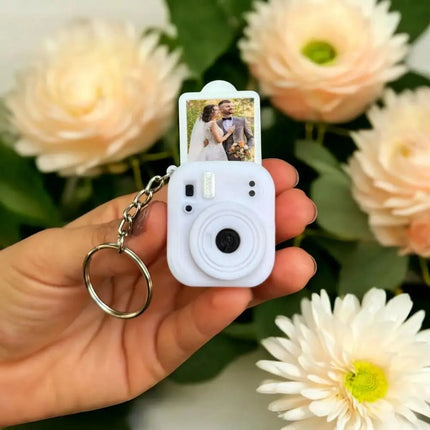 Portable Mini Camera Keychain Metal Key Ring Decorative 3D Print Camera Pendant Lightweight Multipurpose Bag Hanging Ornament