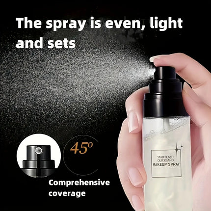 Quicksand Makeup Setting Spray 100ml,Oil Control Makeup Fixing Setting Spray with Lightweight for Flawless Matte Finish&Radiant