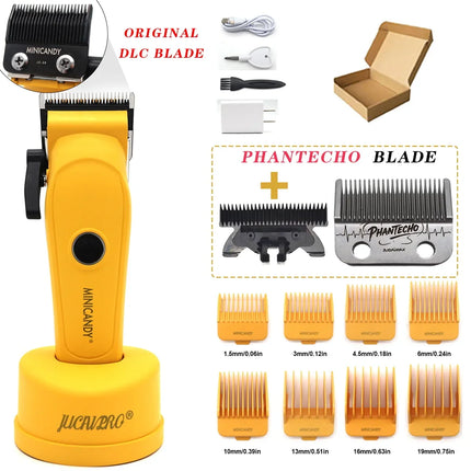 JUCAI MINICANDY JC06 Professional Hair Clipper DLC Blade 7200RPM Brushless Motor with Base Charger 3200mAh Hair Cutting Machine