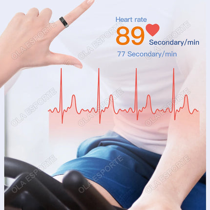 2026 New Sr08 Smart Ring LED Display Screen and Touch, Men Women, Heart Rate Health Monitoring, 5ATM Waterproof Sports Smartring