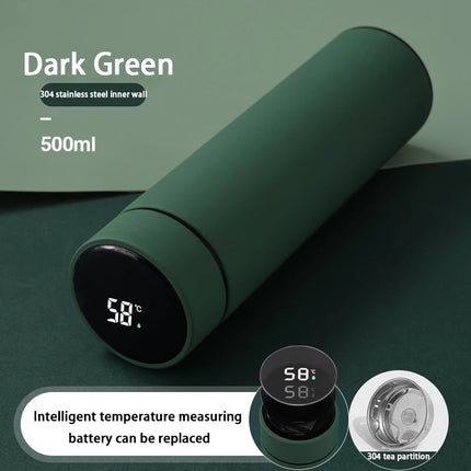 Smart Digital Water Bottle Keeps Cold And Heat Thermal Bottle Stainless Steel Thermos For Baby Children Kids Terms
