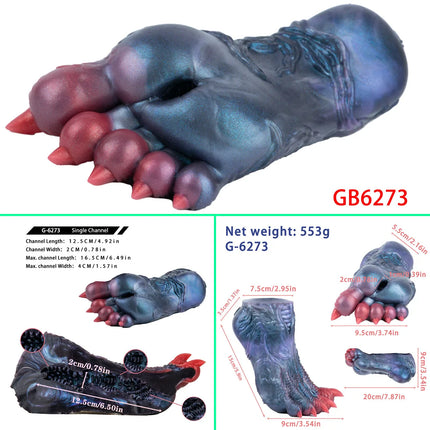 GEEBA Fantasy Monster Foot Design Male Masturbator Single Channel Silicone Men's Stroker Pocket Pussy Onahole Adult Sex Toy Shop