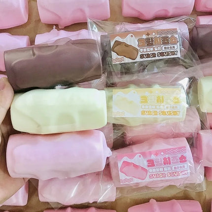 Squishy Simulated Yogurt Stick Slow Rising Toy Sensory Fidget Stress Relief Gift for Kids Adults Anxiety ADHD Autism ASMR