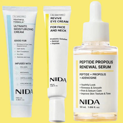 NIDA Propolis Peptide Facial Serum Nourishing Moisturizing Serum Face Original Skin Care Rejuvenation Firming&Smoothing Cream