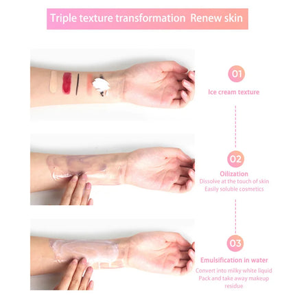 Banilan Makeup Remover Set Gentle Makeup Remover Non-irritating 180ml Makeup Remover 50ml Cleansing Cream
