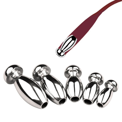Spindle Smooth Stainless Steel Penis Penis Plug Dilator Cum Thru Cather Urethral Plug Dilator Sounds Cathe Hollow Tube
