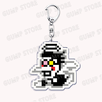 Cute Game Deltarune Keychains for Accessories Ralsei Kris Susie Spamton Undertale Angel Jewelry Keyrings Fans Gaming Gamer Gifts