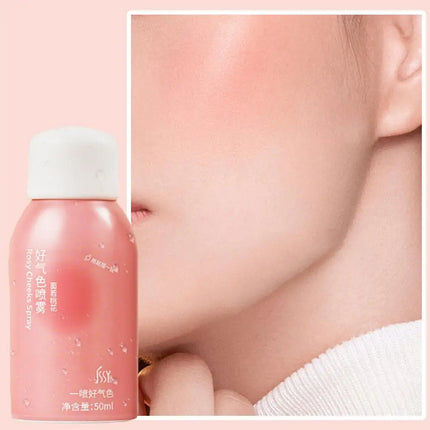 New Liquid Powder Blusher Rosy Cheeks Spray 30ml Waterproof Facial Shadow Highlight Nose Lasting Brightening Rouge Student Girl