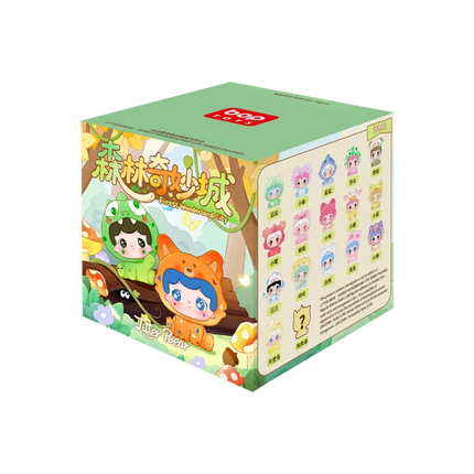 2025 Trendy Pop Litter Dot Forest Wonderland Series Transparent Color Blind Box Mini Cute Grain Desktop Ornament Toy Gift