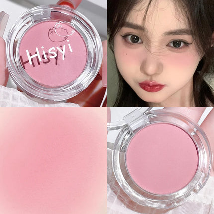HISYI monochrome blush whitening matte cosmetics natural smudge nude makeup blush plate