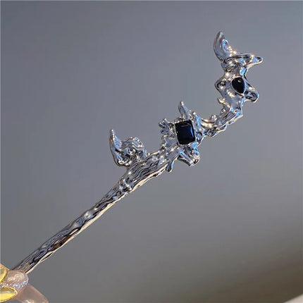 Fashion Butterfly Hair Sticks for Women Metal Hair Clip Pins Minimalist Irregualr Girls Hairpins Hair Bun Maker Headwear