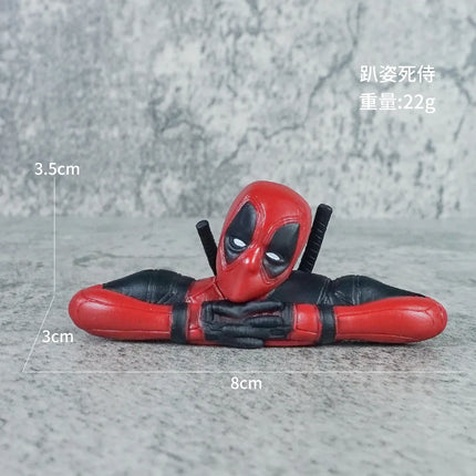 Hot Movie Marvel Deadpool spiderman Mini Figure Car Decoration Center Console Rearview Mirror Decor For home Accessories