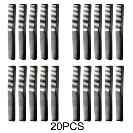 5 Pieces Carbon Fiber Wide Tooth Hair Comb Fine Cutting Styling & Trimming for Men & Women Salon And Home Use