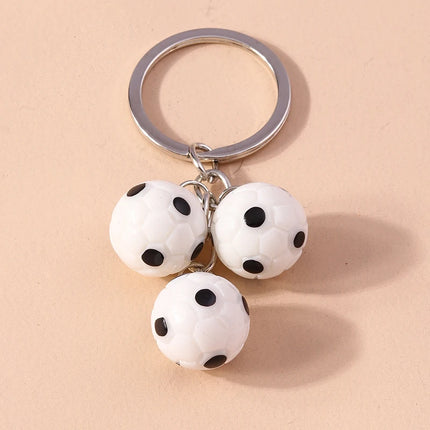 Fashion Mini 3D Soccer Football Keychain Sport Ball Key Ring for Men Women Car Key Holder Handbag Pendant  Jewelry Gift