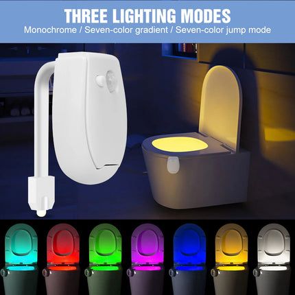 LED Toilet Lights PIR Sensor Washroom LED Night Light RGB Toilet Seat Waterproof Backlight For Home Bathroom Decorate Night Lamp