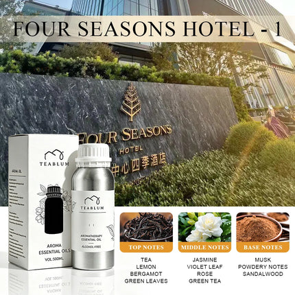 TEABLUM 500ML Aromatic Hotel Essential Oil Hotels Home Air Freshener Pure Plant Essential Oil Alcohol Free for Electric Diffuser