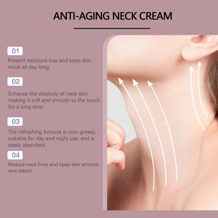 HOYGI Collagen Neck Cream Firming Lasting Hydration Increase Skin Elasticity Fade Fine Lines Nourishing Smooth Neck Care Lotion
