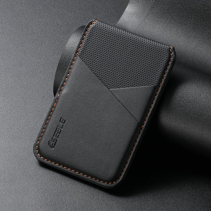Luxury Business Leather Wallet Card Holder Bag For iPhone & Samsung Galaxy MagSafe Accessories With Slim Geometric Design Gift