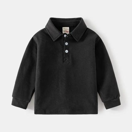 Spring Autumn Long Sleeve T shirts for Boys Toddler Kids 2 3 4 5 6 Years Polo Shirts Children Cotton Breathable Cltohing Tops