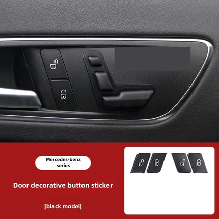 Car Window Lift Button Cover Sticker Switch Panel Styling for Mercedes Benz A B C Class W204 W212 GLA GLK CLA GL ML GLE
