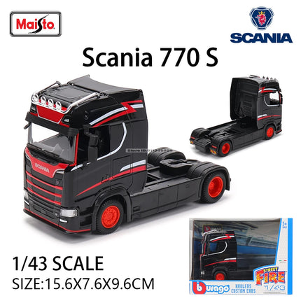 Bburago 1:43 Transport vehicle front end Volvo FH16Globetrotter 750XXL model simulation car model alloy car toy male collection