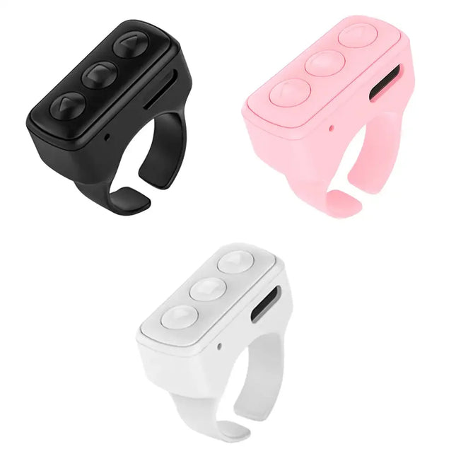 Page Turner Mini Multifunction Fingertip Controller Scrolling Button Ring Fingertip for Selfie Button Camera Shutter Smartphones