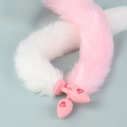 Cat Paw Anal Plug Adult Couple Games Butt Plug Erotic Product Penetration Anal Toy with Hairball Fox Tail Sex Toys for Men Women