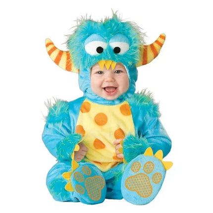 2024 New Arrival High Quality Baby Boys Girls Halloween Dinosaur Costume Romper Kids Clothing Set Toddler Co-splay Triceratops