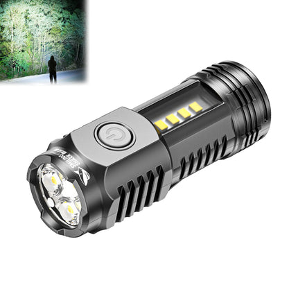 Mini Outdoor Flashlight With 3-Level Brightness Protable Hiking Camping Handheld Flashlights