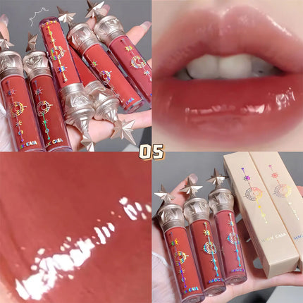 Moisturizing Mirror Lip Gloss Waterproof Long Lasting Lip Plumping Glaze High Shine Liquid Lipstick For Girl Dating Party Makeup