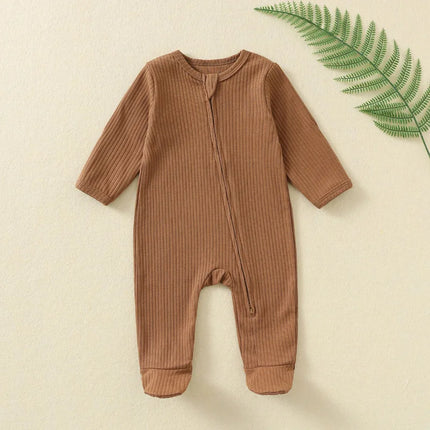 100% Cotton Buy More to Save Shipping Newborn Baby Rompers One-pieces Sleepers Jumpsuits Zipper Waffle Grows Ropa Bebe Growings