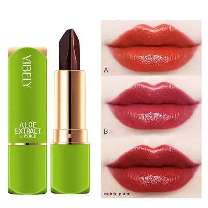 Magic lipstick winter Moisturizing Changing 3 colors Lip Balm Natural Aloe Vera Long Lasting Lipstick for Women Color-Shifting M