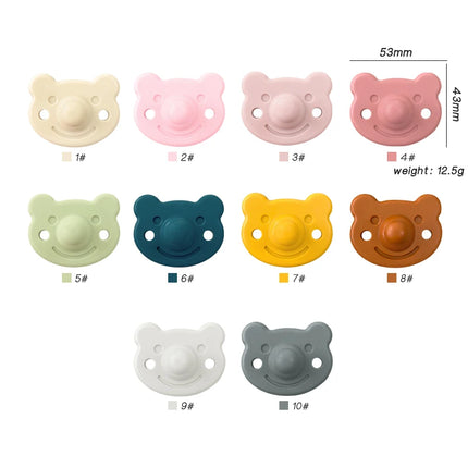 1Pcs Silicone Baby Pacifier Food Grade Silicone Newborn Soother BPA Free Cartoon shape Silicone Nipple Baby Pacifier