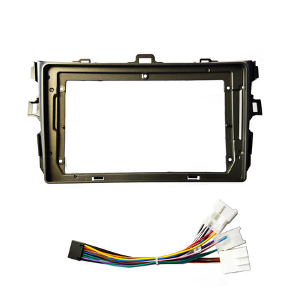 Vehicle Fascia 9 inch Frame 2 Din Car Radio Fascia for  Toyota Corolla 2007 2008-2012 Auto Audio Dash Kit Installation Frame