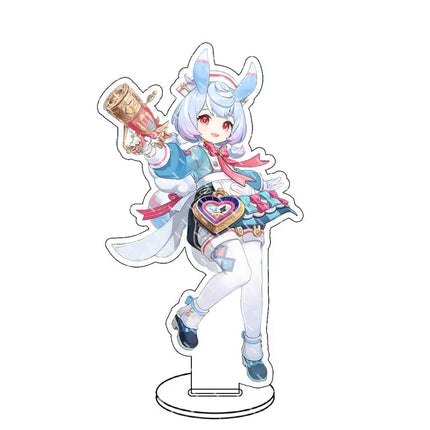 Genshin lmpact Anime Figure Acrylic Stand Lauma Flins Aino Ineffa Model Plate 1pc Desk Decor Standing Sign Game Fans Gifts Key