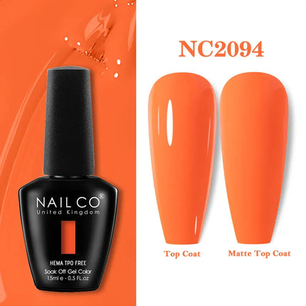 NAILCO 15ml Red Color Series Gel Varnish Coffee Gel Nail Polish Maximalism Reddish Gellak Design Brown Lacquer Nail Art Manicure