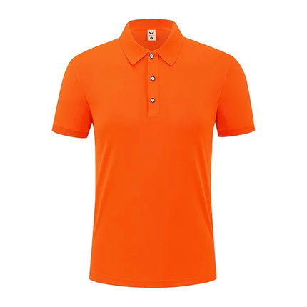 2026 Summer Men's Red Short-Sleeved Polo Shirts, Fashion Casual Pullover, 21 Colors Available T-Shirt