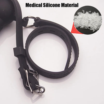 BDSM Silicone Penis/Dildo Mouth Penetration/Ball Gag Reversible Dual Use,Sex Toys For Couples,Bondage