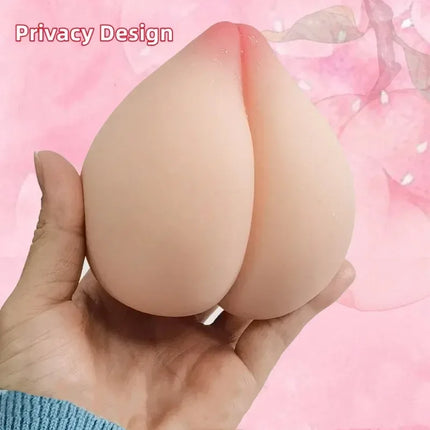 Breast-like Soft Masturbation Cup Decompression Peach Male Masturbation Toys Real Pocket Pussy Vagina for Men Adult Sex Toys 18+