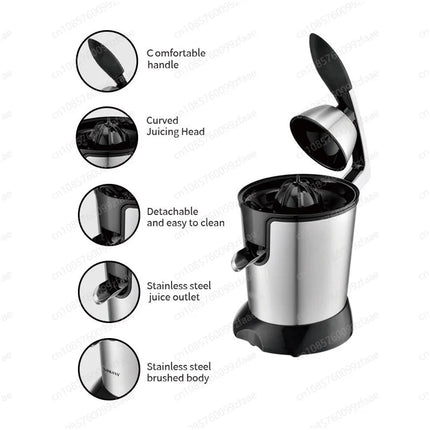 Juicer Stainless Steel Hand Press Electric Juice Machine Lemon Orange Juice Separator