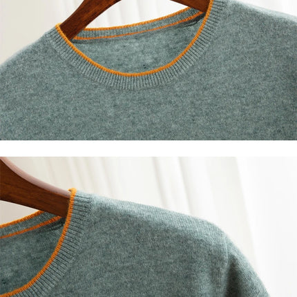 2025 Spring/Summer New Fashion O-Neck Knit Short Sleeve Spliced Business Casual T-Shirts Men's Clothing Loose Tops England Tees