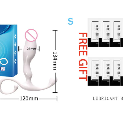 Men Adult Masturbator Prostate Massager Stimulate  Soft Silicone Anal Plug G spot Stimulator For Men Woman Couple Gay Sex Toy18+
