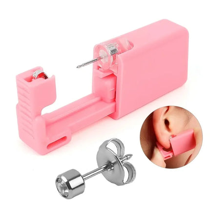 1Pcs Disposable Safe Painless Ear Piercing Tool, Healthy Sterile Puncture Kit Earring Studs Nose Rings Piercing Gun Set