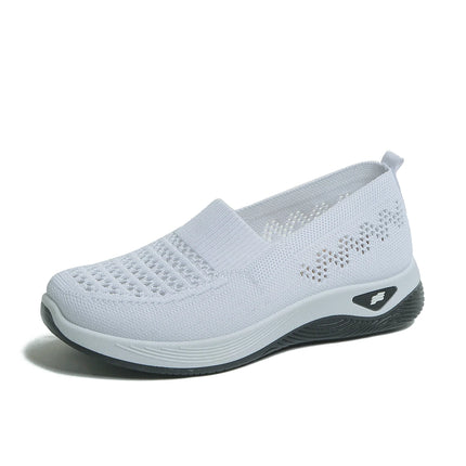 Fashionable casual single shoes, breathable and comfortable women's shoes, sports vulcanized shoes, anti-slip flat shoes