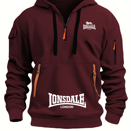 Sudadera Holgada Con Capucha Para Hombre, Sudadera Informal Con Múltiples Bolsillos, Moda Otoño-Invierno, Sudadera Holgada Con C